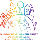 Quaggy logo rainbow colours